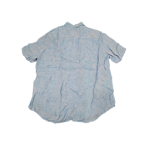 NWOT Heritage Report Collection Short Sleeve Linen Shirt Sz XL - Picture 7 of 8